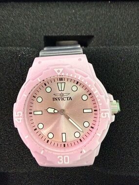 Invicta Pink Resin Sport Watch